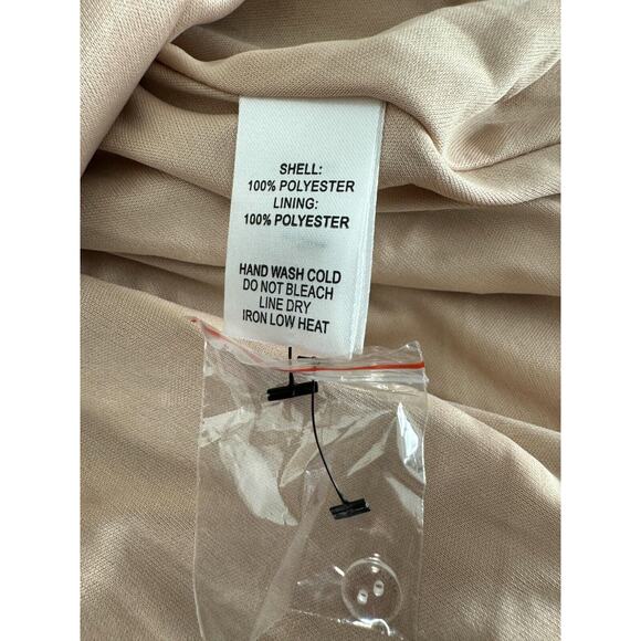 New Lulus Size S Under the Spotlight Champagne Sequin Backless Skater Dress NWT - Picture 15 of 16
